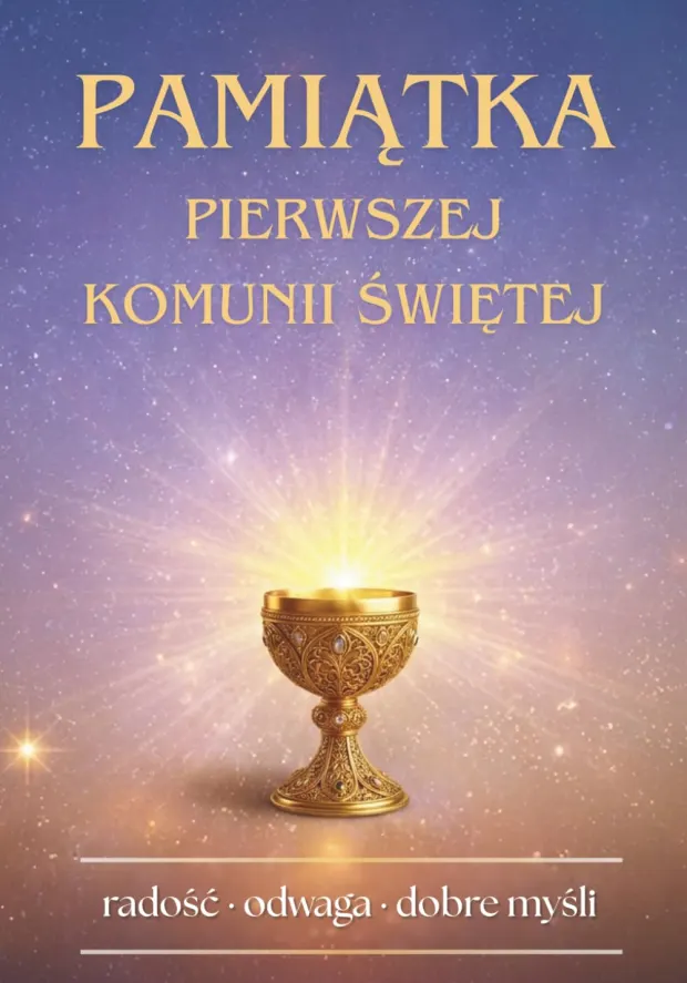 Pamiątka Pierwszej Komunii Świętej: Kreatywna kolorowanka z cytatami biblijnymi — book cover